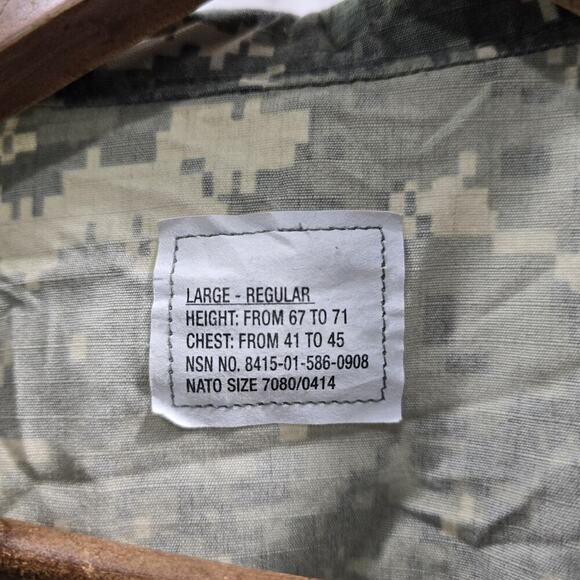 Military Jacket Mens Large Reg Digital Camo Desert Top Shirt Air Force Army 7714 - Picture 3 of 10